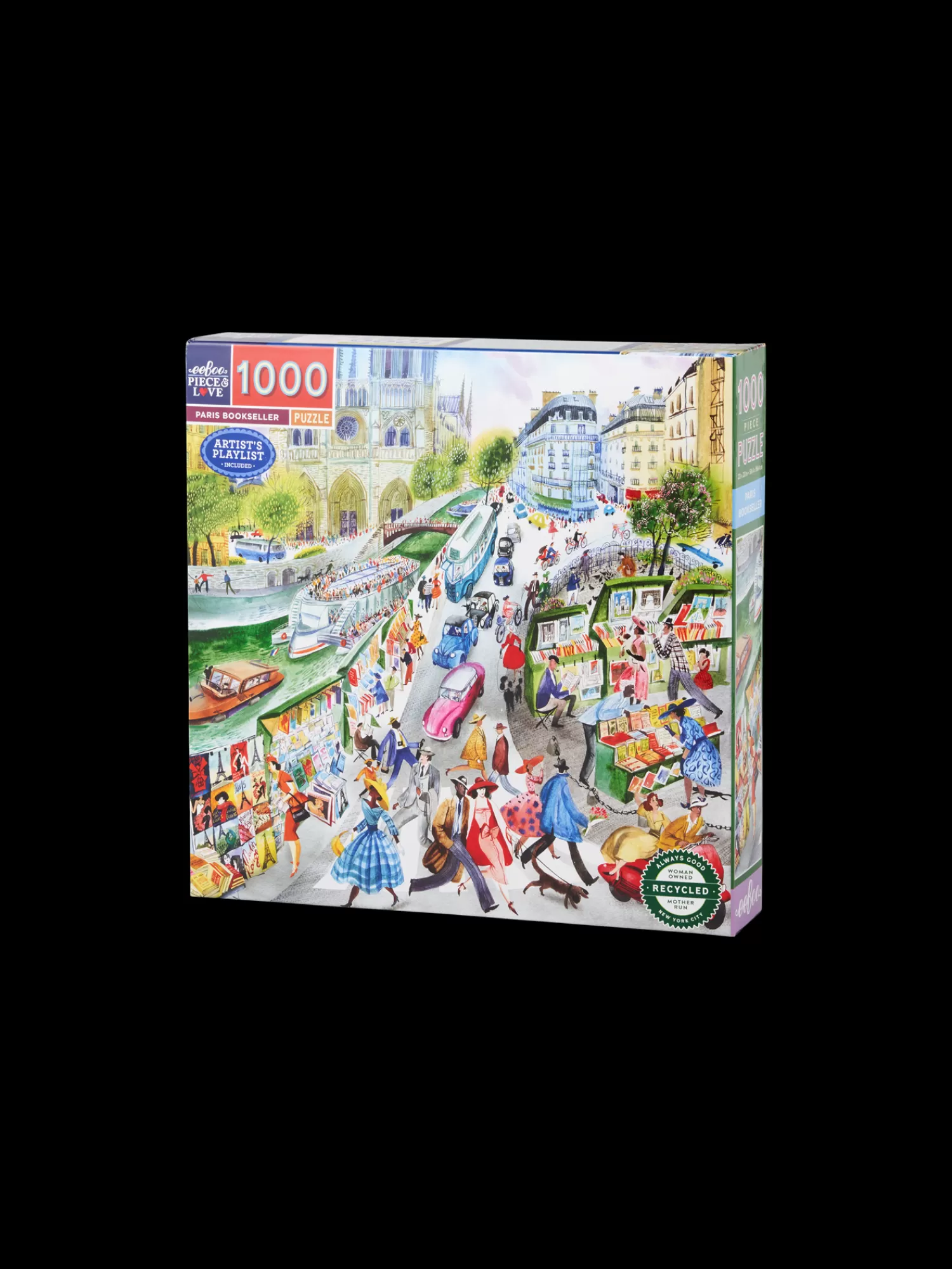 Paris Bookseller-puslespill 1000 Brikker*Søstrene Grene Best Sale