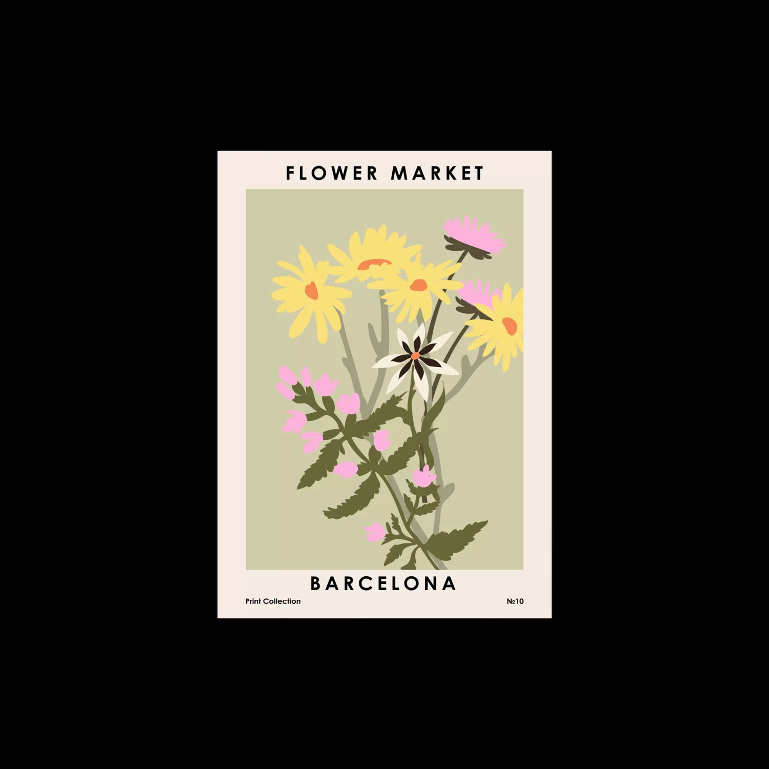 Plakat Flower Market Barcelona 50 X 70 Cm*Søstrene Grene Cheap
