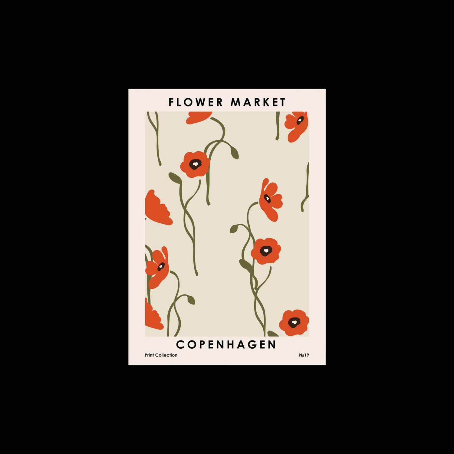 Plakat Flower Market Copenhagen 50 X 70 Cm*Søstrene Grene Online