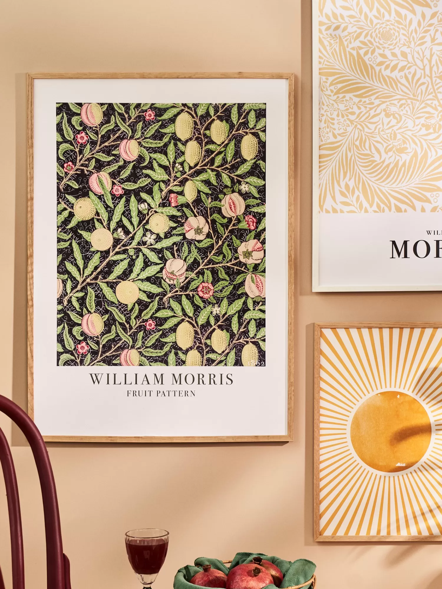Plakat Fruit Pattern 50 X 70*Søstrene Grene Hot